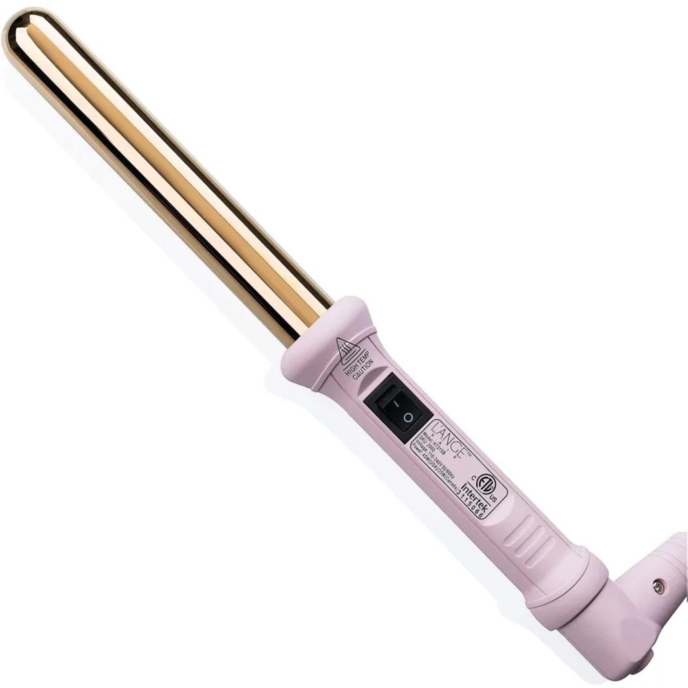 L'ange Hair Ondul Titanium Curling Wand - Pink 1”